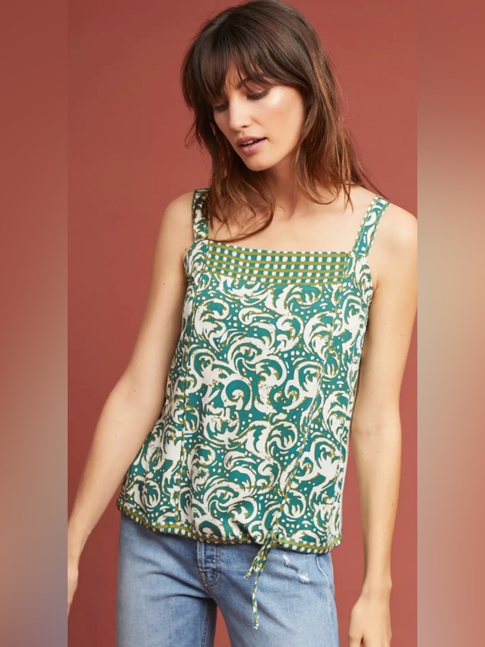 Anthropologie Tiny "Jasmine" Printed Tank Top